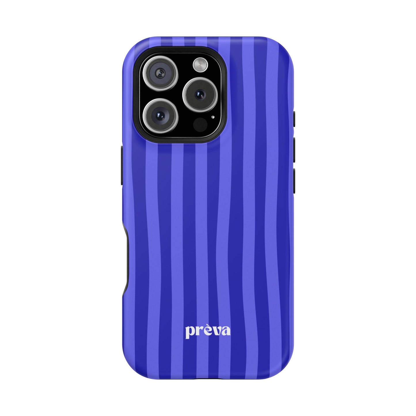 Neon Blue Stripes Phone Case