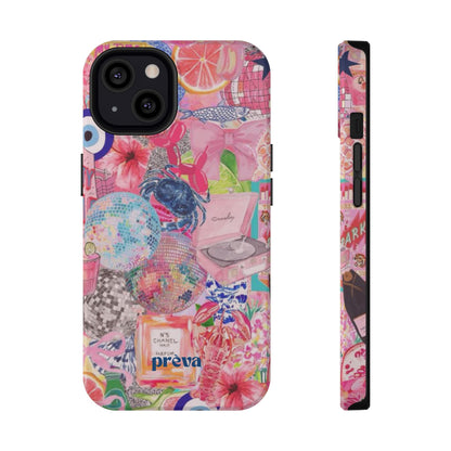 Floral & Pink Collage Phone Case