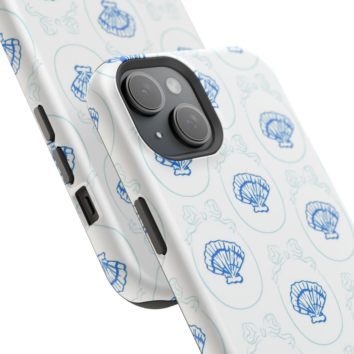 Fancy Teal Shell Phone Case