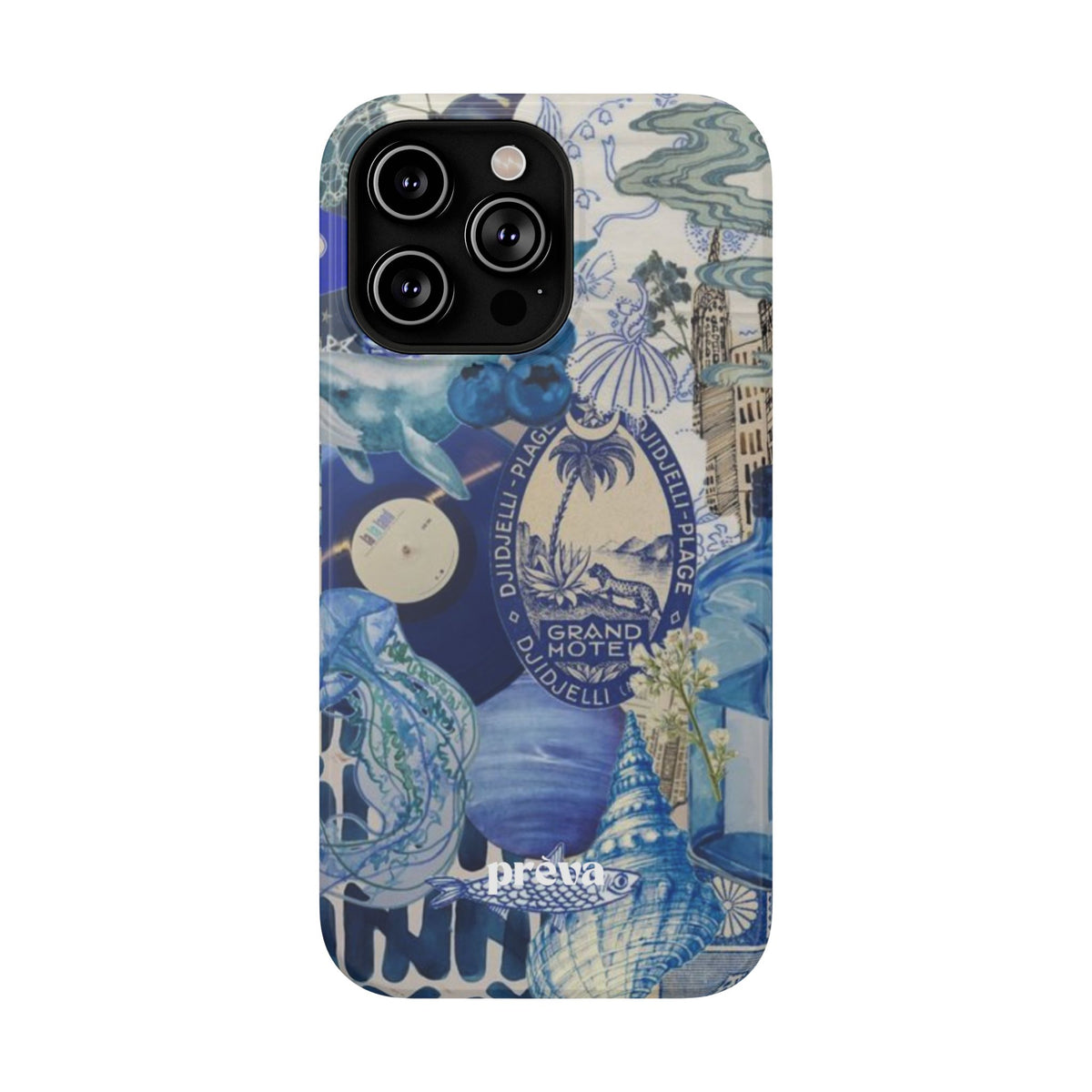 Blue Night Collage Phone Case