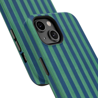 Green & Blue Stripes Phone Case