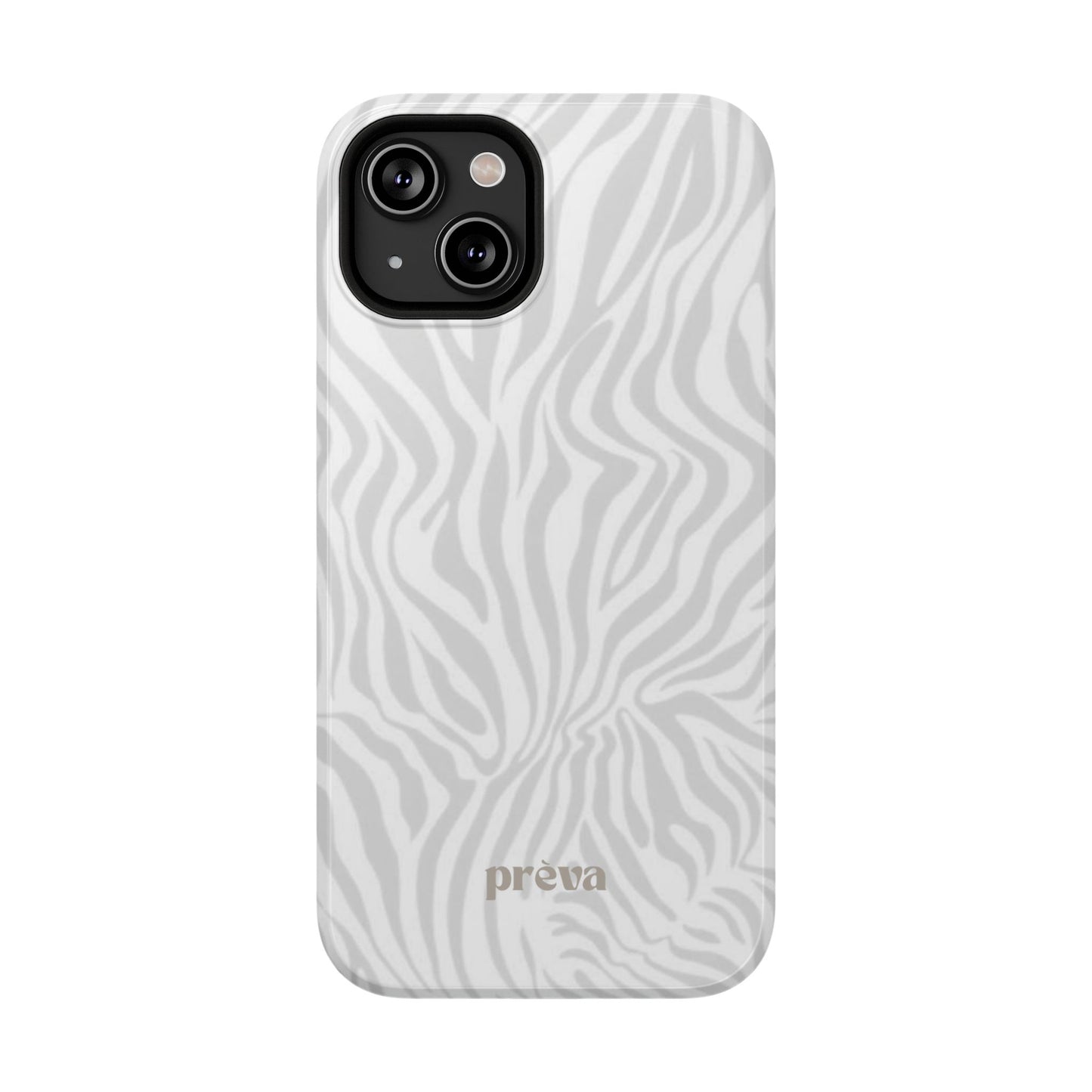 Zebra White Wave Phone Case