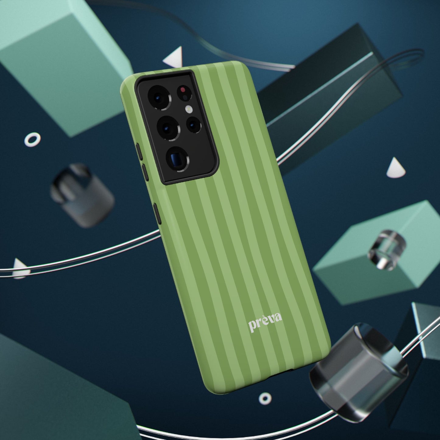 Light Green Stripes Phone Case