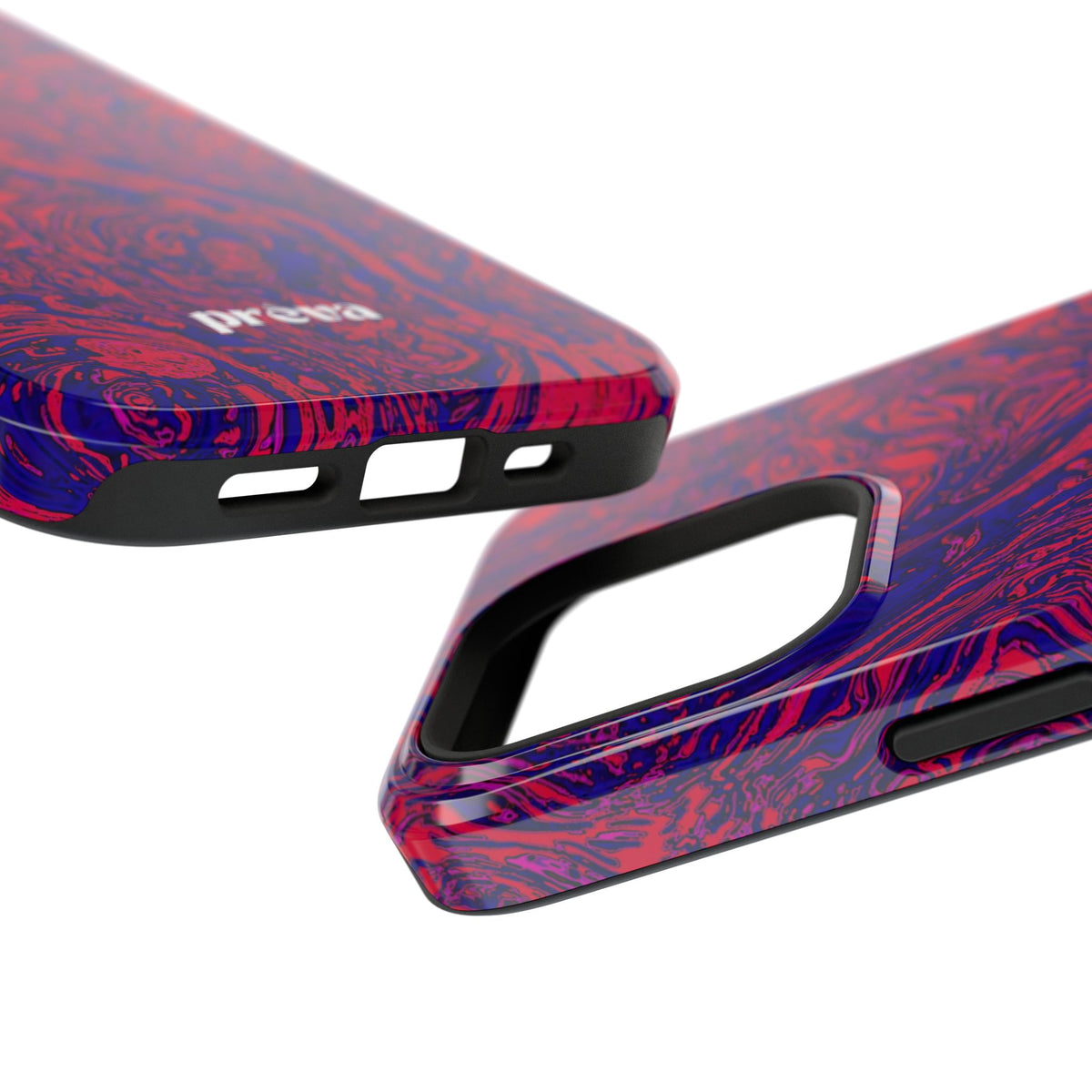 Marbled Red & Purple Impact Phone Case