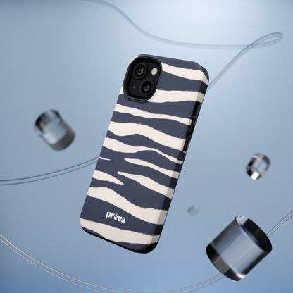 Navy & Cream Zebra Phone Case