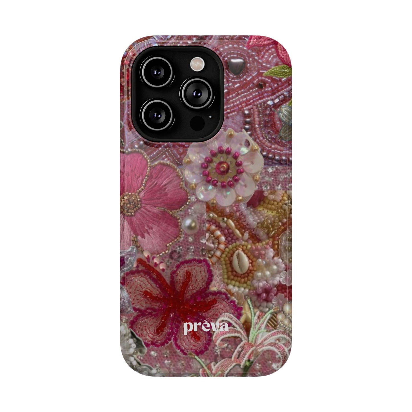 Floral Embroidery Phone Case