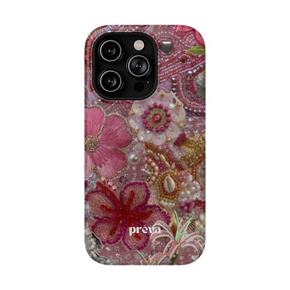 Floral Embroidery Phone Case