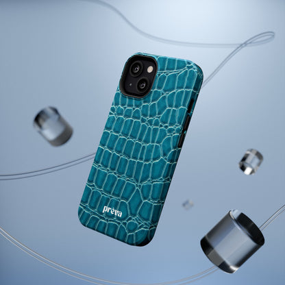 Teal Croc Phone Case