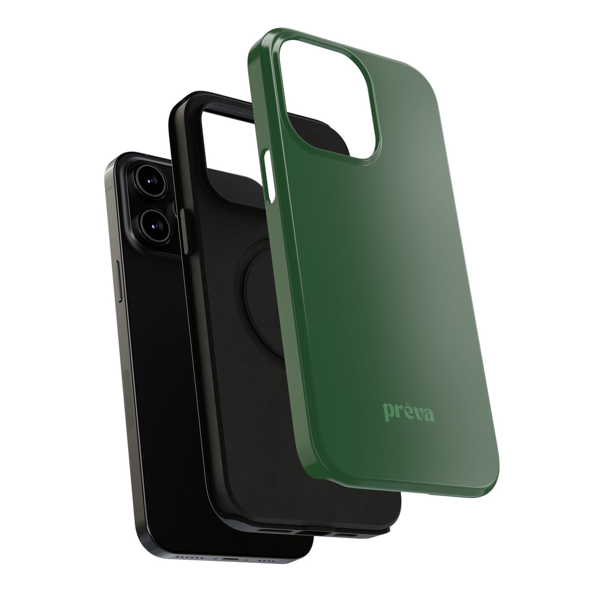 Impact-Resistant Phone Case — Forest Green Slim Armor