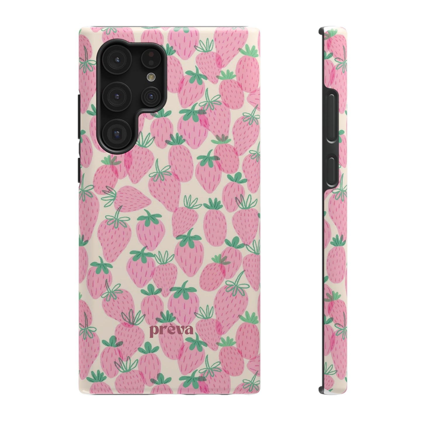 Pink Strawberry Phone Case