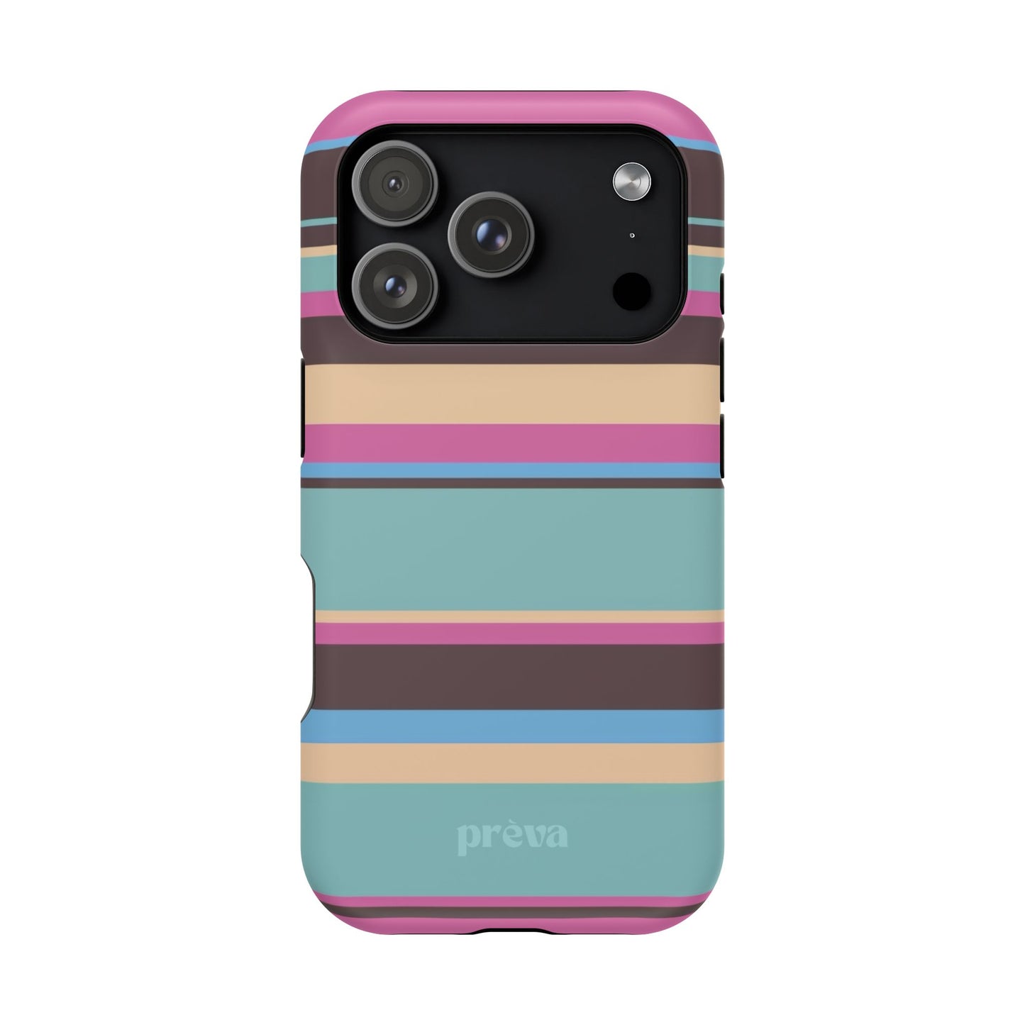 Cocoa Palm Stripes Phone Case