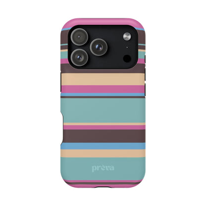 Cocoa Palm Stripes Phone Case