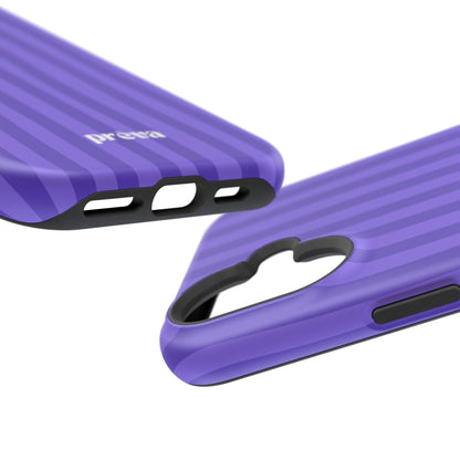 Dark Purple Stripes Phone Case