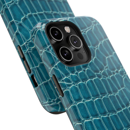 Teal Croc Phone Case