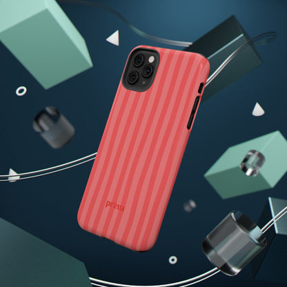 Coral Stipes Phone Case