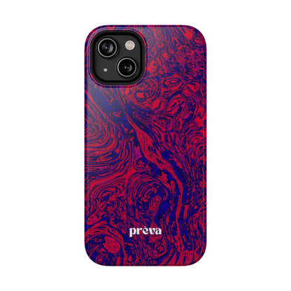 Marbled Red & Purple Impact Phone Case