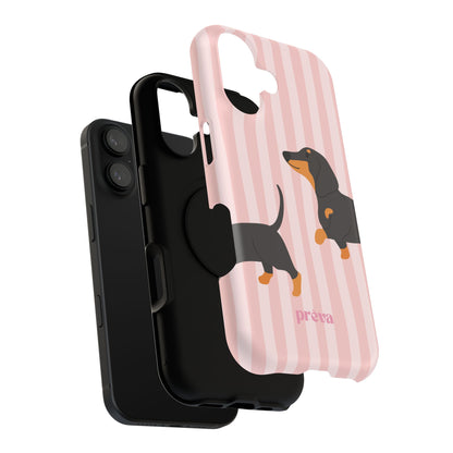 Dachshund Pink Stripes