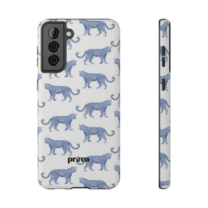 Blue Leopard Pattern Phone Case