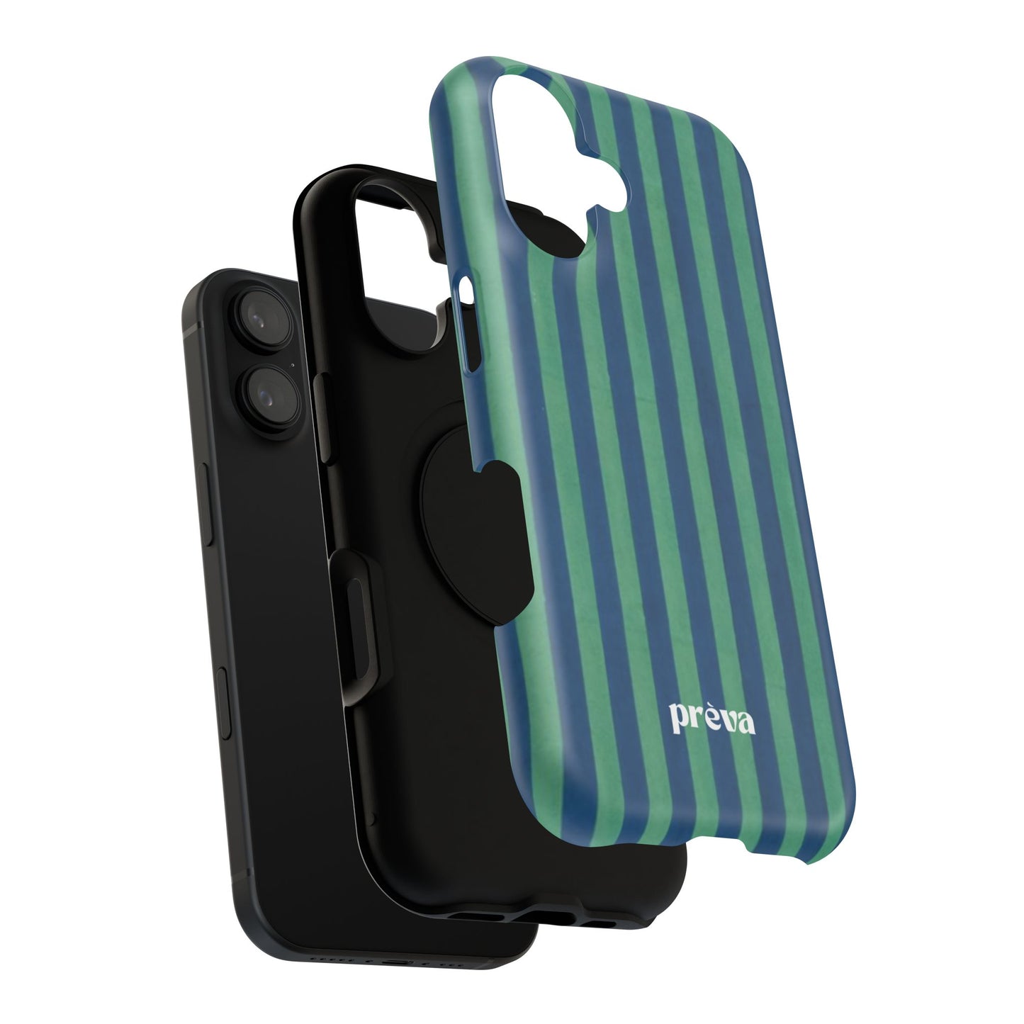 Green & Blue Stripes Phone Case