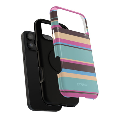 Cocoa Palm Stripes Phone Case