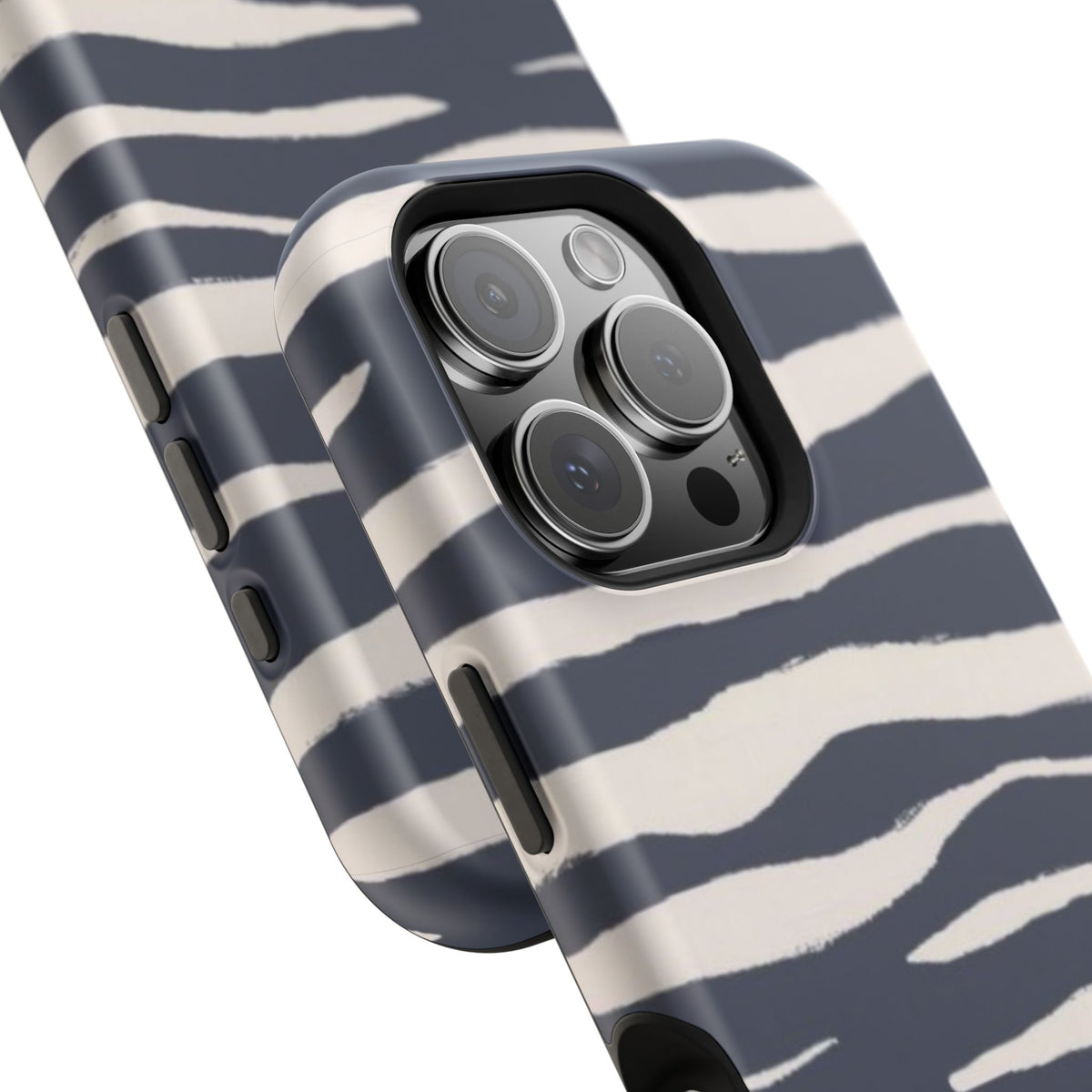 Navy & Cream Zebra Phone Case