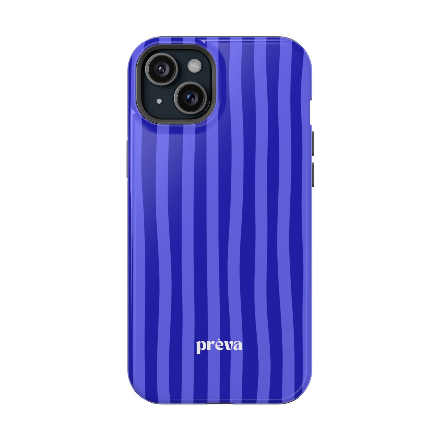 Neon Blue Stripes Phone Case