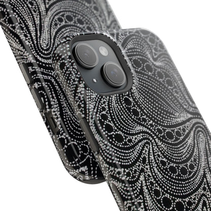 Abstract Midnight Lace Phone Case