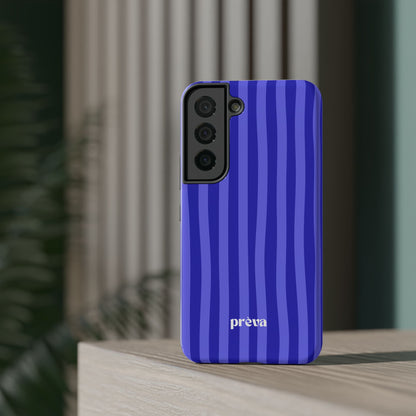 Neon Blue Stripes Phone Case