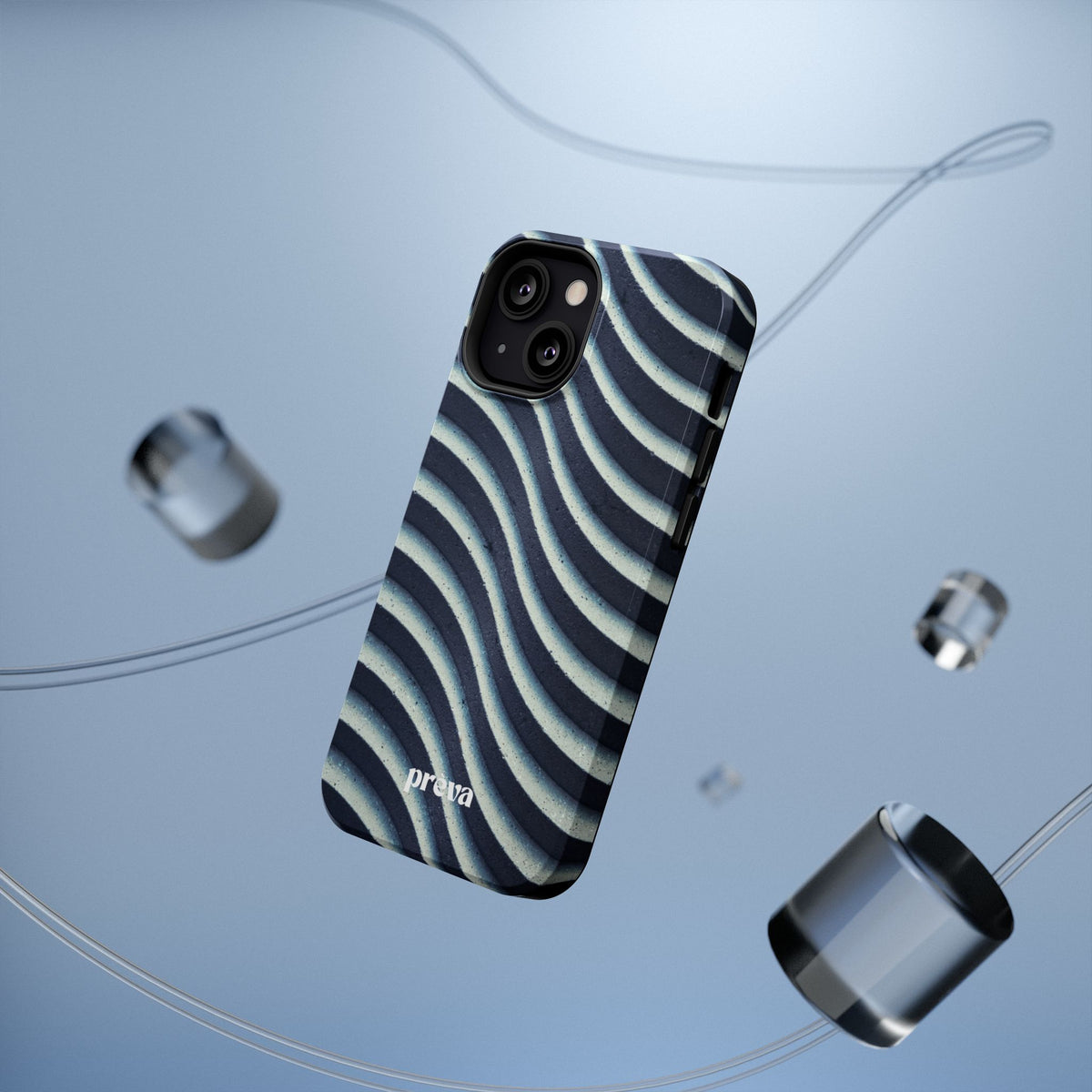 Navy Waves Phone Case