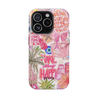 Pink Tropical Collage Phone Case