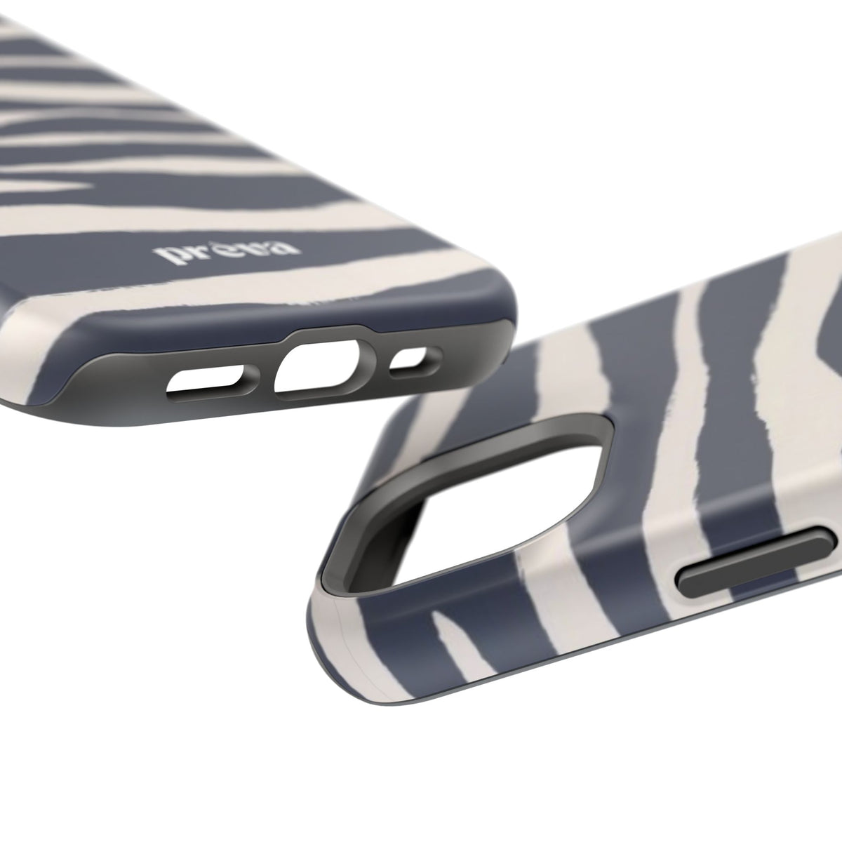 Navy & Cream Zebra Phone Case