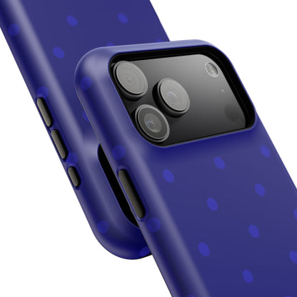 Dark Blue Polka Dots Phone Case
