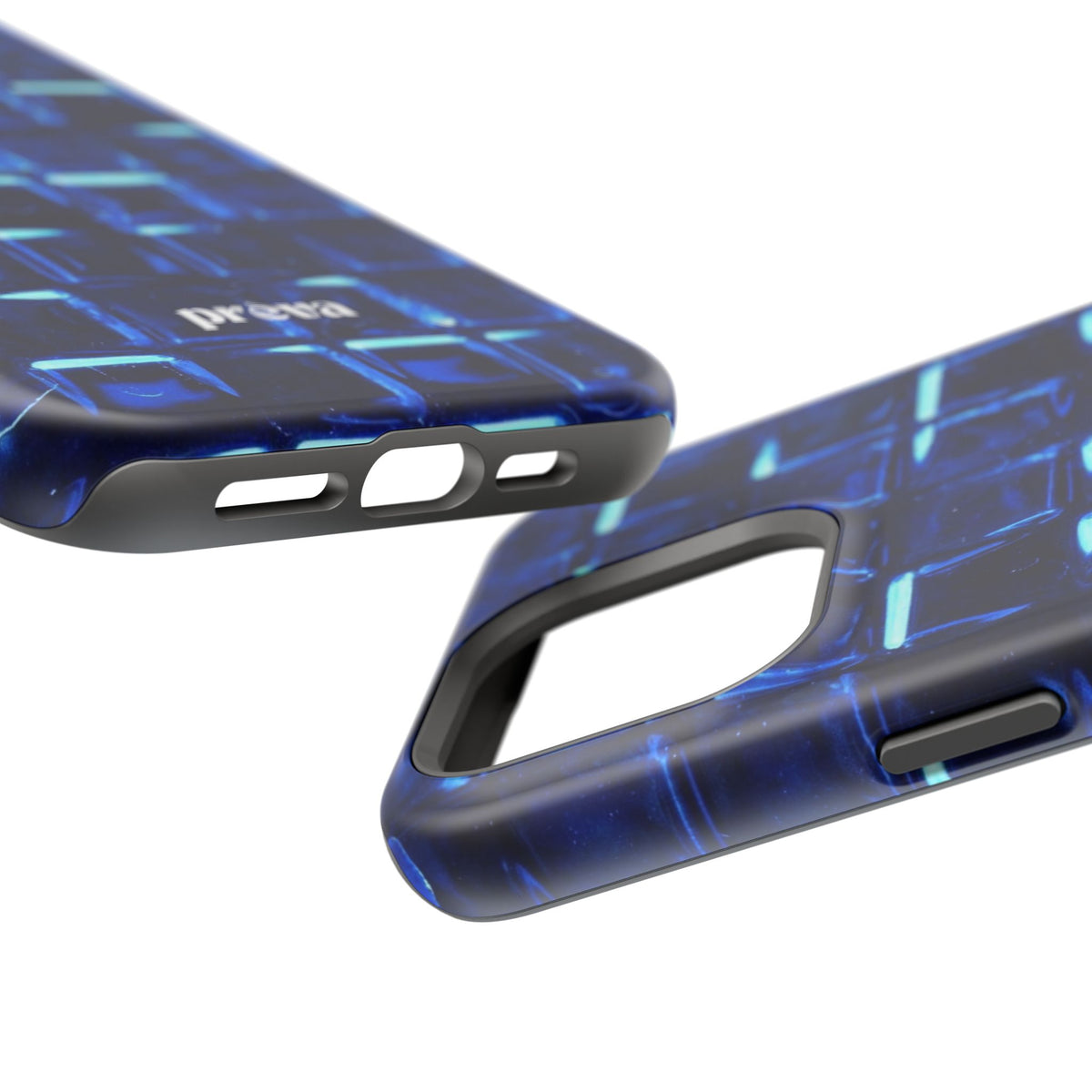 Blue Glass Tile Impact-Resistant Phone Case