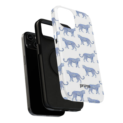 Blue Leopard Pattern Phone Case