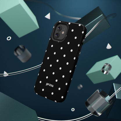 Black with White Polka Dots Phone Case