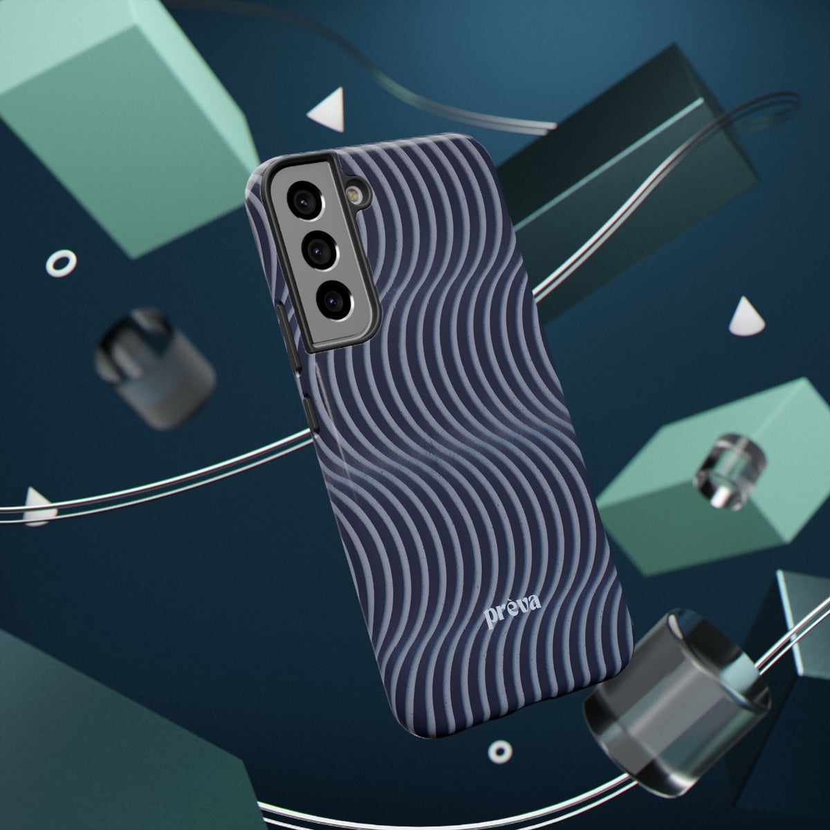 Wavy Navy Phone Case