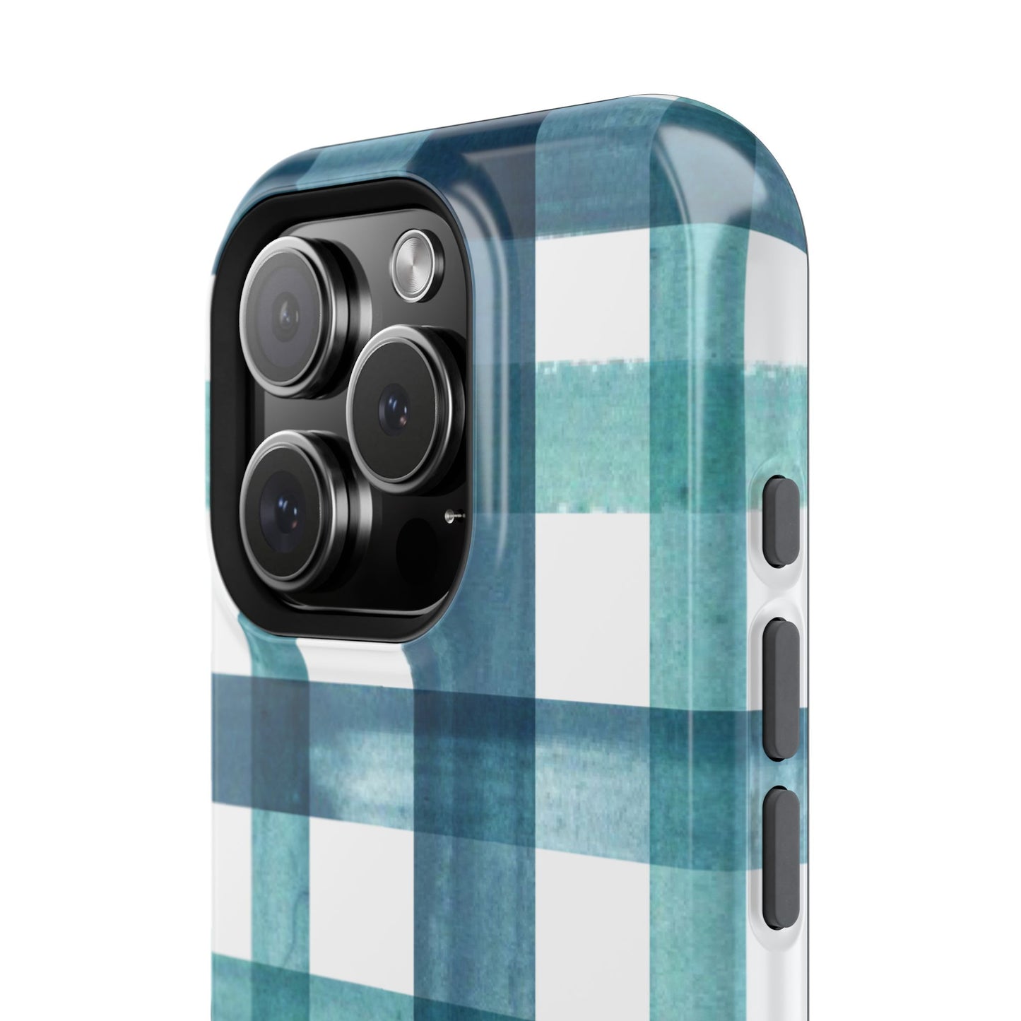 Teal Plaid Phone Case