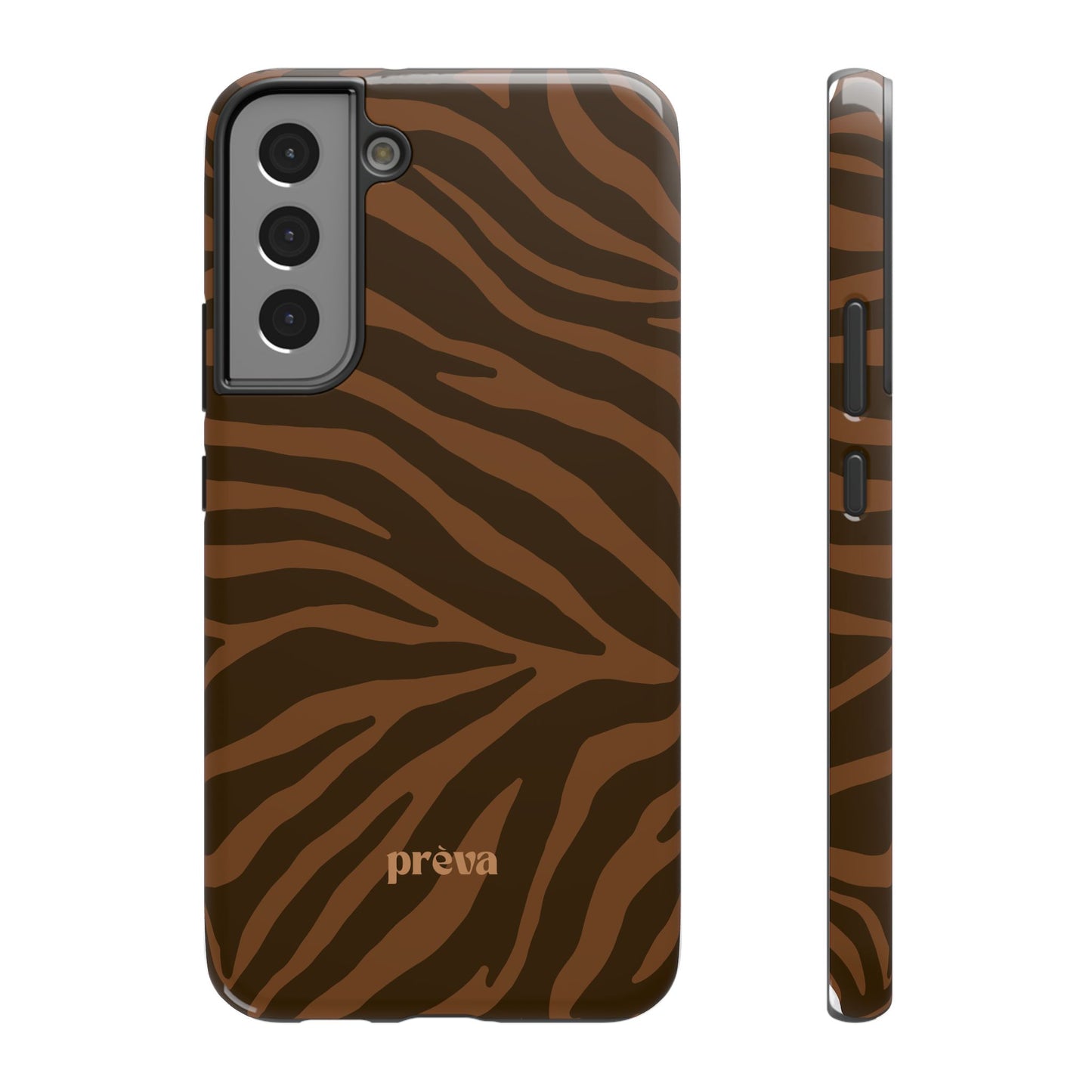 Brown Tiger Stripe Phone Case
