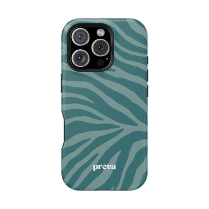 Teal Zebra Phone Case