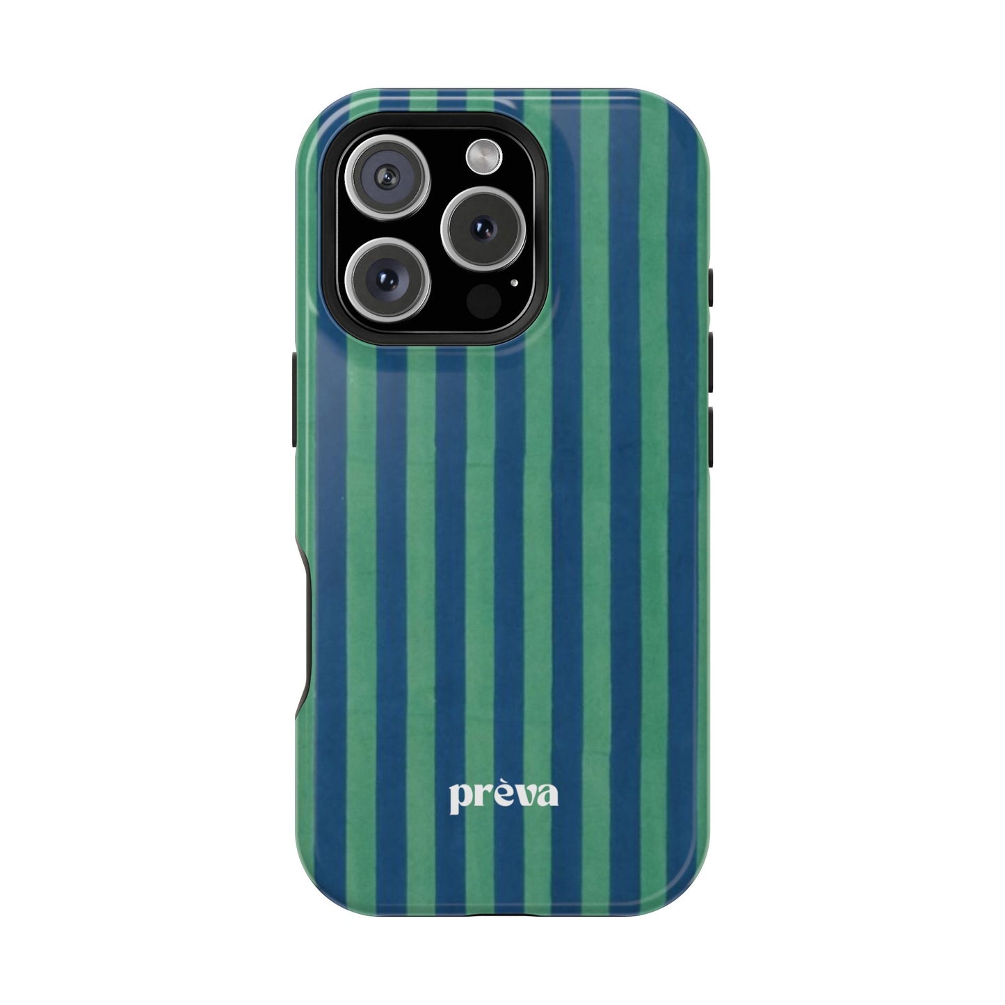 Green & Blue Stripes Phone Case
