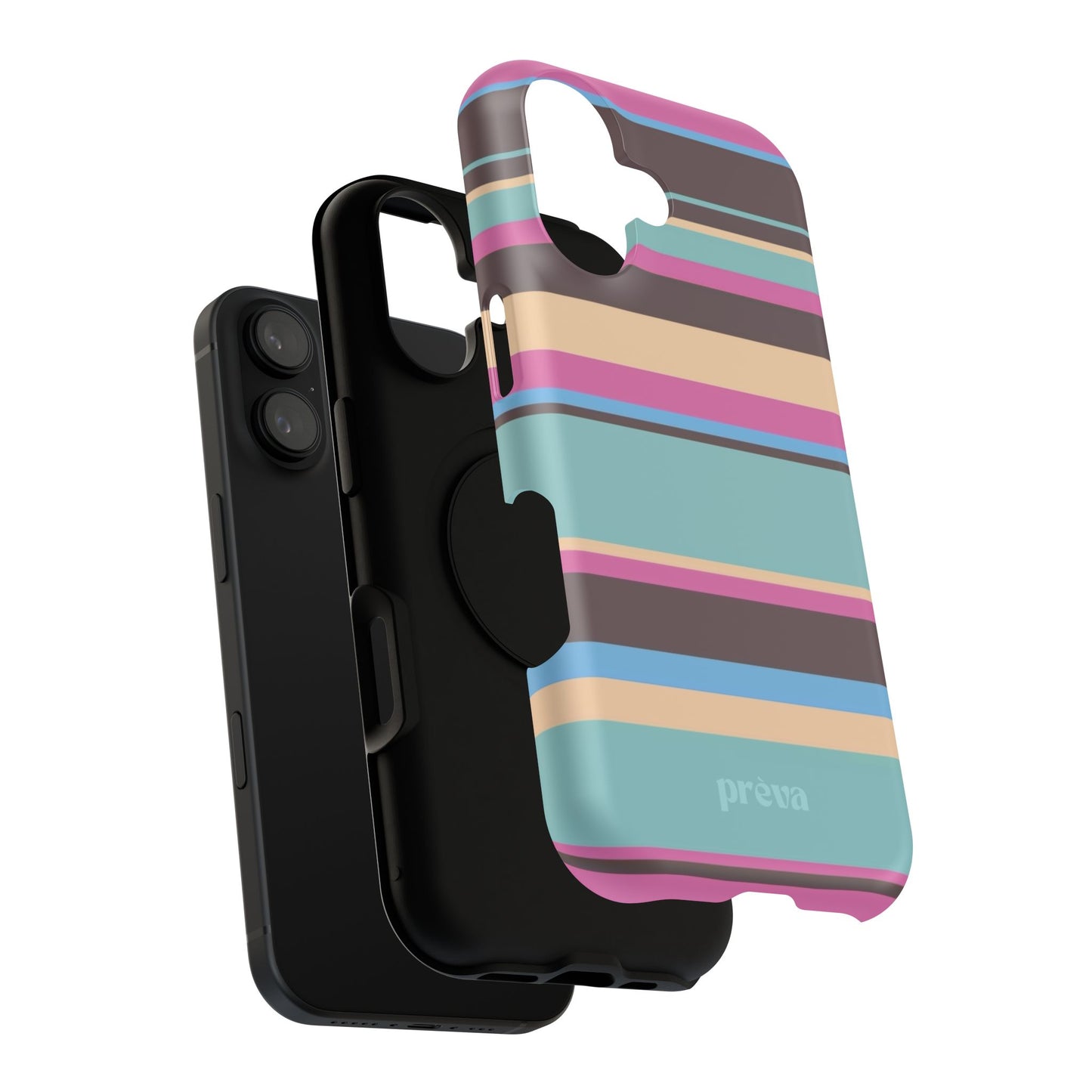 Cocoa Palm Stripes Phone Case
