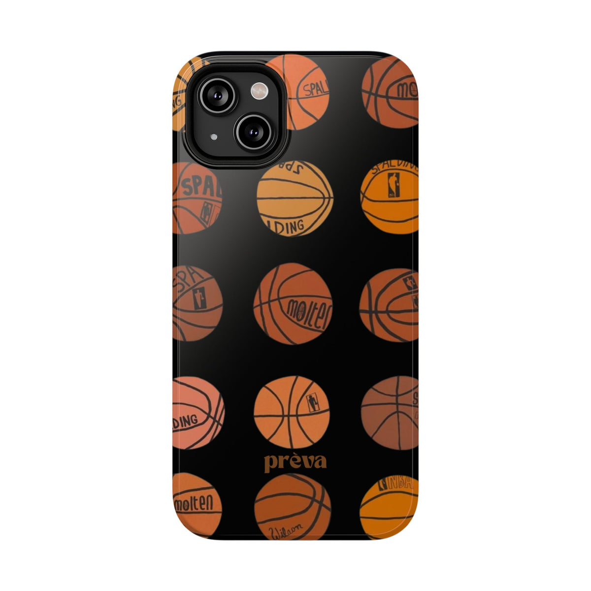 Black Basketball Phone Case