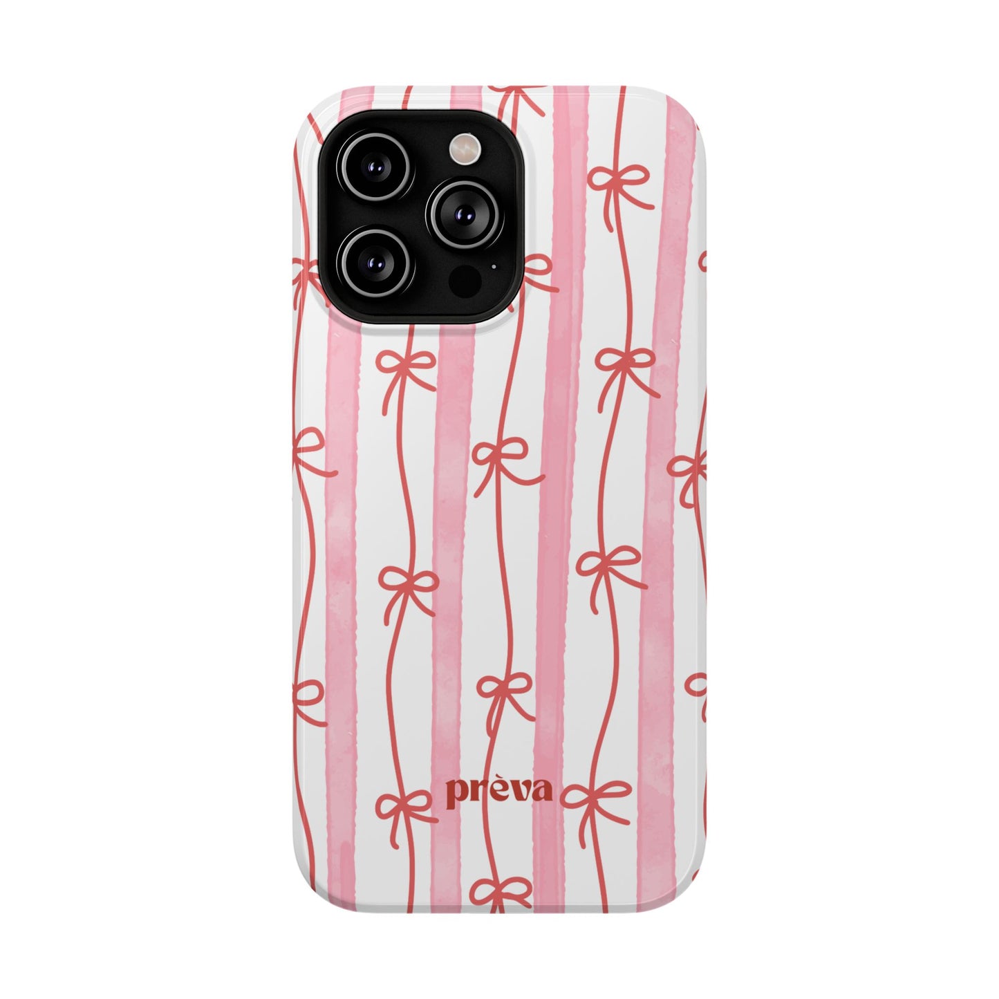 Pink Bow Chain Phone Case