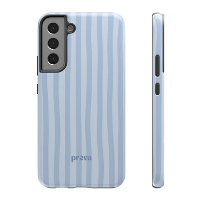 Pastel Blue Stripes Phone Case