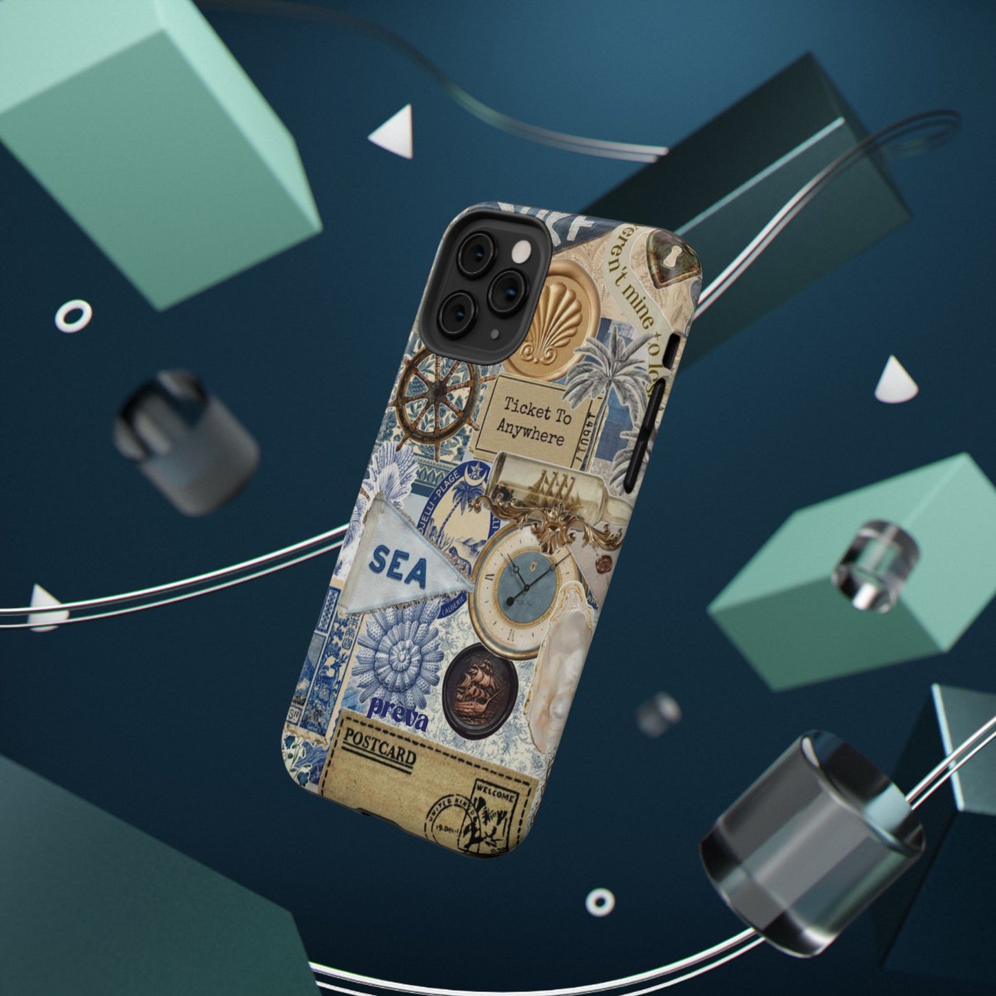 Neutral Travel Collage Phone Case