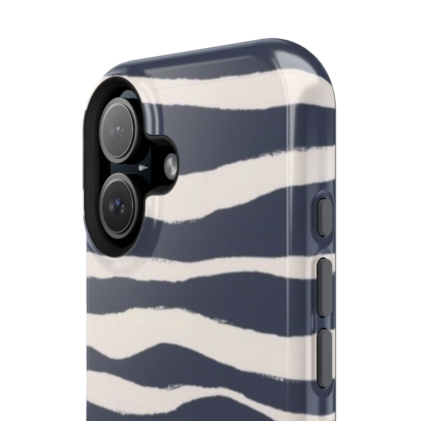 Navy & Cream Zebra Phone Case
