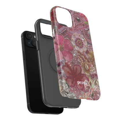 Floral Embroidery Phone Case