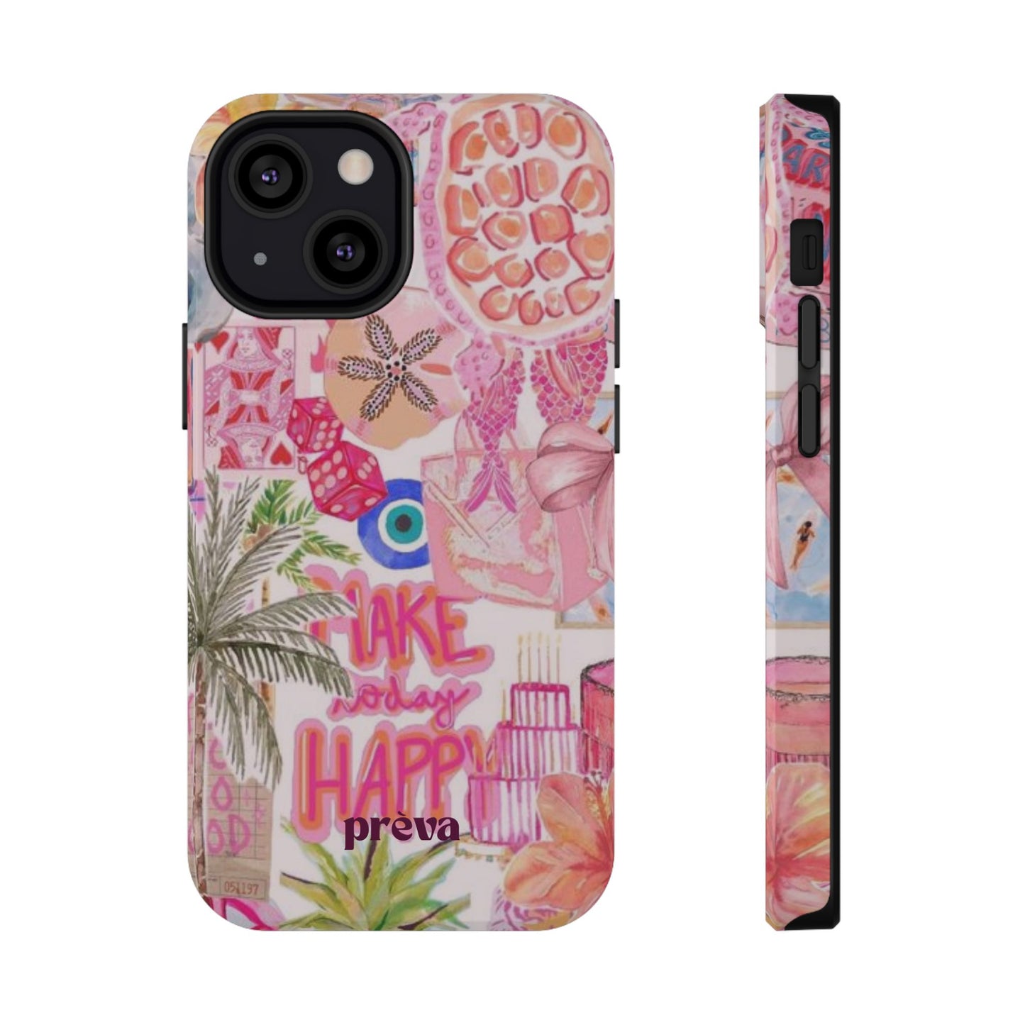Pink Tropical Collage Phone Case