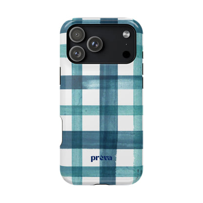 Teal Plaid Phone Case