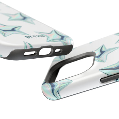 White Starburst Phone Case